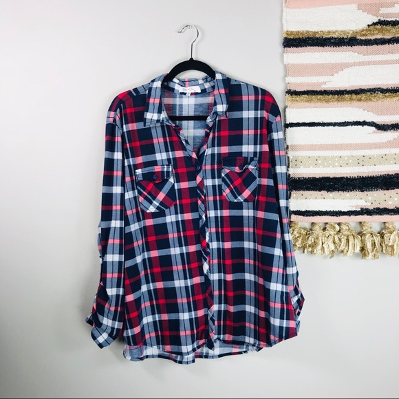 Eden Olivia Plaid Flannel Shirt | Poshmark